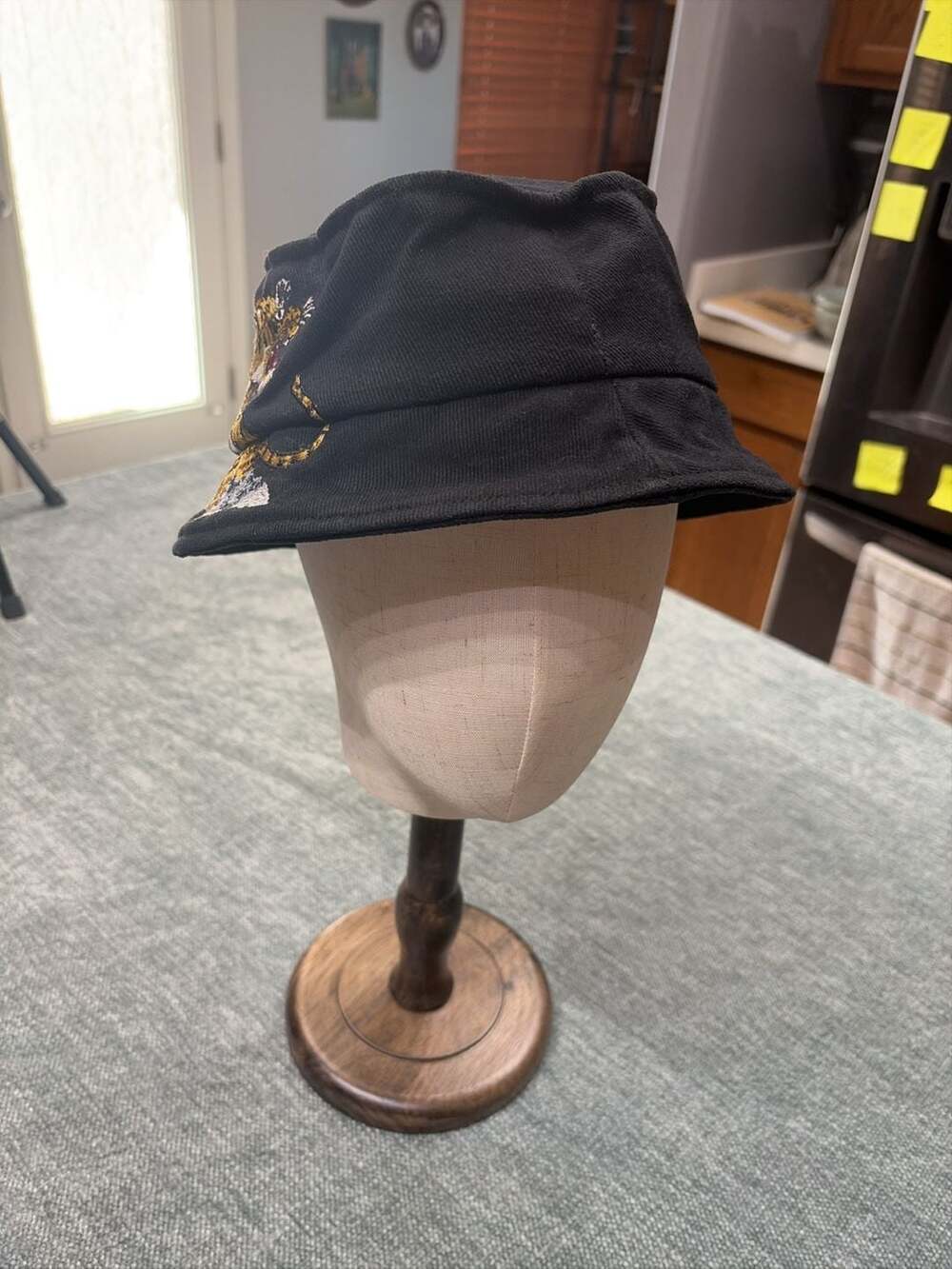 Goorin Brothers Black Tiger Embroidered Bucket Hat One Size